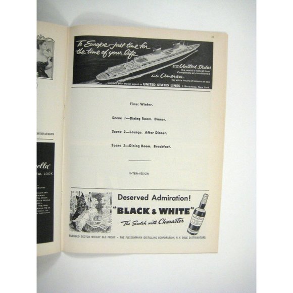 Separate Tables Playbill 1957 Music Box Eric Portman Margaret Leighton Cadillac - Picture 6 of 10